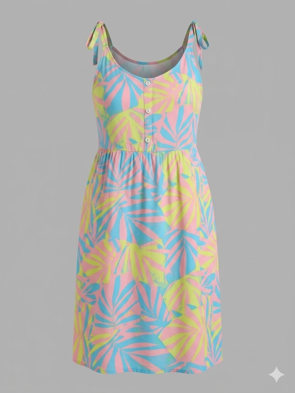 Roxy size 12 girls tank dress pink tropical floral summer lightweight midi